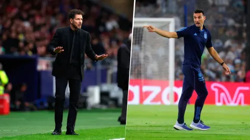 Diego Simeone dijo que para la Argentina de Lionel Scaloni puede ser peligroso el mal momento de Brasil. Getty Images.
