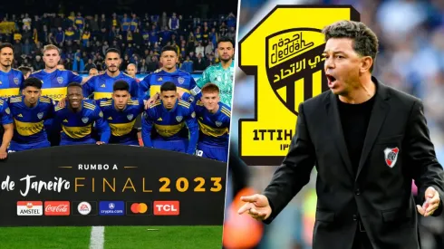 El Al Ittihad de Marcelo Gallardo y Boca Juniors fueron nominados al Mejor Equipo del 2023 en los Globe Soccer Awards. Getty Images.
