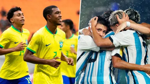 La Selección Argentina Sub 17 chocará con Brasil en los Cuartos de Final del Mundial de Indonesia 2023. Getty Images.