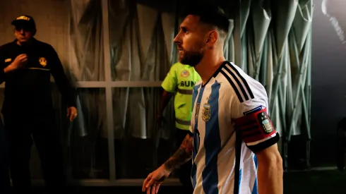 Messi, enfurecido por la represión en el Maracaná.
