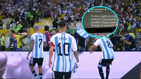 Incidentes en la previa de Brasil vs. Argentina.
