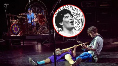 Los Red Hot Chili Peppers homenajearon a Maradona.