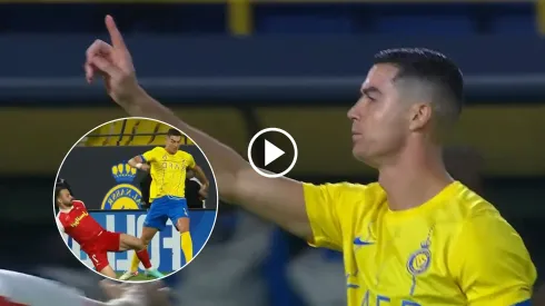 VIDEO | Cristiano Ronaldo simuló un penal, se lo cobraron y pidió que lo anulen
