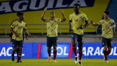 Luis Fernando Muriel en la Selección Colombia.
