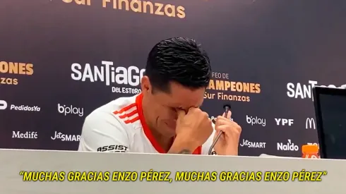 Apareció el periodista que cantó en la conferencia de Enzo Pérez: "Pido perdón"