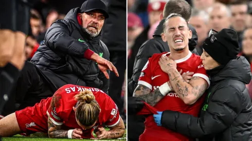 Jurgen Klopp le fracturó la clavícula a Kostas Tsimikas