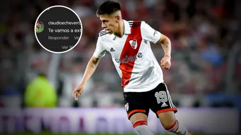 El volante juvenil le dejó un mensaje al defensor que abandonó River.
