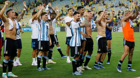 La Selección Argentina registró el récord de mayor efectividad en un año calendario como campeón del mundo, de América e Intercontinental. Getty Images.
