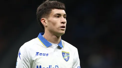 Matías Soulé, actual jugador de Frosinone, pero que pertenece a Juventus.
