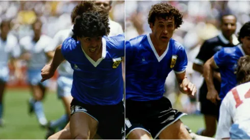 Maradona y Valdano.