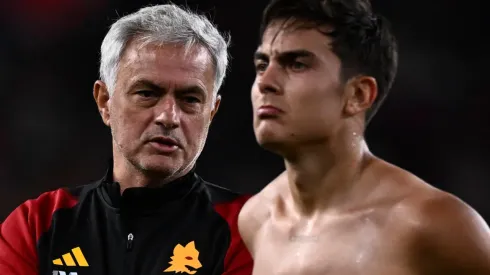 Mourinho y Dybala, figuras de Roma.
