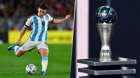 Julián Álvarez quedó séptimo en los premios FIFA The Best. Getty Images.