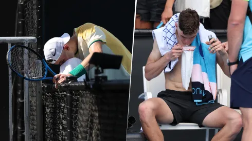 Jack Draper vomitó y pidió atención tras ganar un partido en el Abierto de Australia