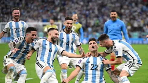 La celebración de Argentina en Qatar 2022.
