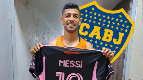 El salvadoreño que se llevó la camiseta de Messi dijo ser fanático del Xeneize.
