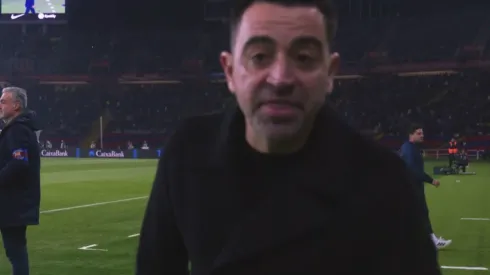 Xavi y su exabrupto frente a la cámara.
