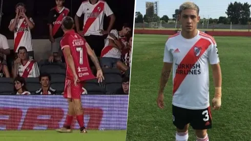 Santiago Montiel jugó en River y le gritó el gol a la hinchada.
