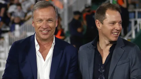 Fassi, junto a Jorge Brito en un Talleres-River en 2021