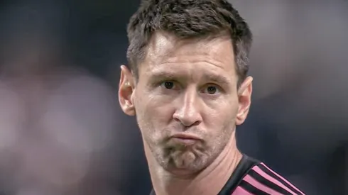 El gesto de Lionel Messi ante el llamativo festejo.