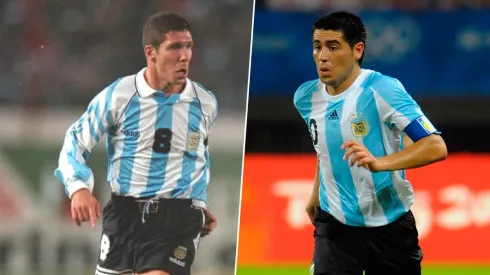 Simeone y Riquelme, medallistas olímpicos.