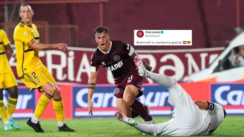 Lotti marcó el segundo del Granate ante Boca.