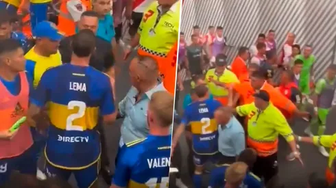 Otra vez se cruzaron Lema y Armani.