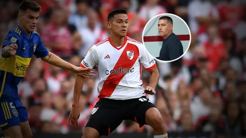 Herrera fue amonestado por una dura patada a Zenón.