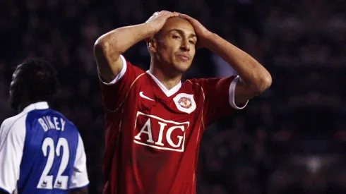 Henrik Larsson con el Manchester United