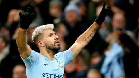 Sergio Agüero en Manchester City.
