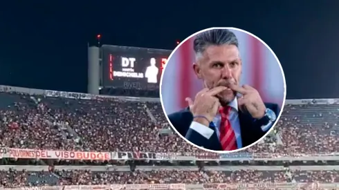 Así recibieron a Demichelis en el Monumental.
