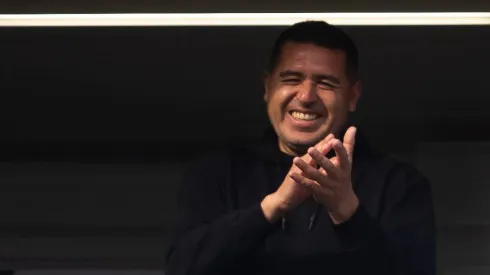 Riquelme, el presidente de Boca.
