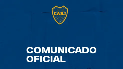 Comunicado oficial de Boca.
