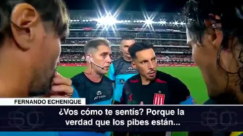 La conversación completa entre los jugadores de Estudiantes y Boca con el árbitro tras lo sucedido con Altamirano