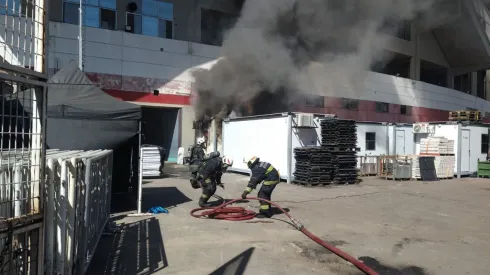 Un incendio generó alerta en Núñez.
