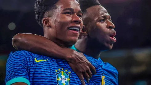 Endrick convirtió su primer gol con Brasil ante Inglaterra en Wembley