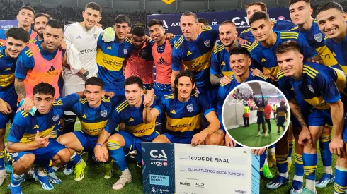 VIDEO | Marcos Rojo le regaló el cheque de la Copa Argentina a un hincha de Boca