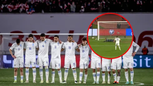 Giakoumakis erró el penal clave en el Playoff clasificatorio para la Eurocopa.