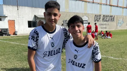 Benjamín Agüero junto a un compañero de la Octava.