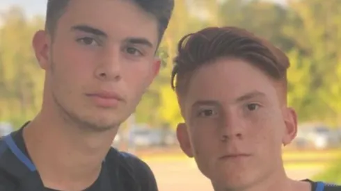 Valentín Barco compartió una foto con su ex compañero en Boca.
