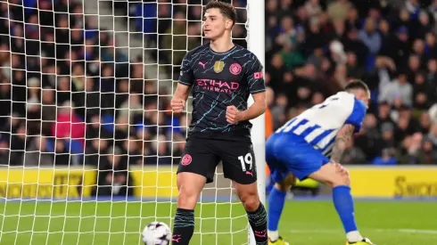 Julián Álvarez volvió a la senda del gol en Manchester City. 
