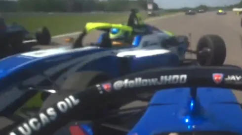 La cámara a bordo de Ava Dobson permitió ver las imágenes en primera persona.