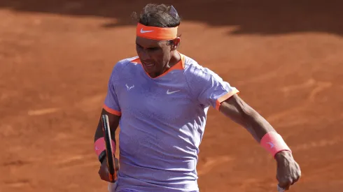 Rafael Nadal en acción.
