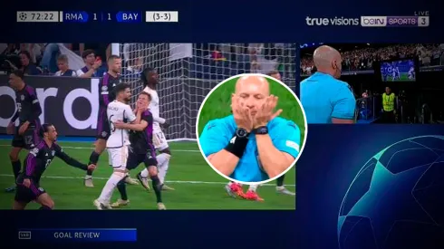 El VAR anuló lo que era el 1-1 del Real Madrid.
