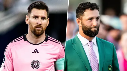 Jon Rahm integra el podio junto a Lionel Messi y Cristiano Ronaldo.
