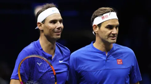 Rafael Nadal y Roger Federer, dos de los mejores tenistas de la historia.
