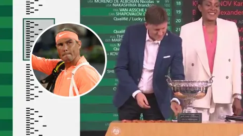 Rafael Nadal tendrá un duro rival en Roland Garros y el público reaccionó.
