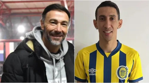 Kily González y Ángel Di María.