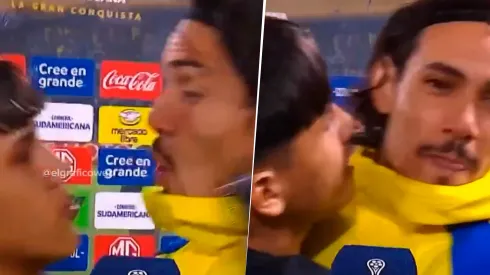 Un hincha de Boca asustó a Edinson Cavani, le dijo "te amo" y su reacción fue viral