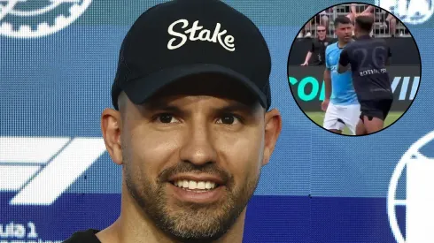 El fuerte enojo del Kun Agüero tras una patada en un torneo en Estados Unidos