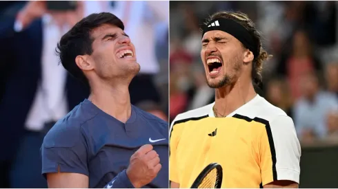 Carlos Alcaraz y Alexander Zverev
